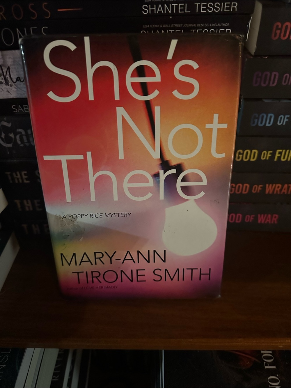 She's Not There by Mary-Ann Tirone Smith - Pink Orange Ombre Hardcover